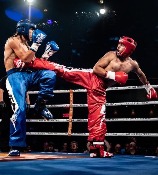 Christopher Gadoury en action lors d'un combat